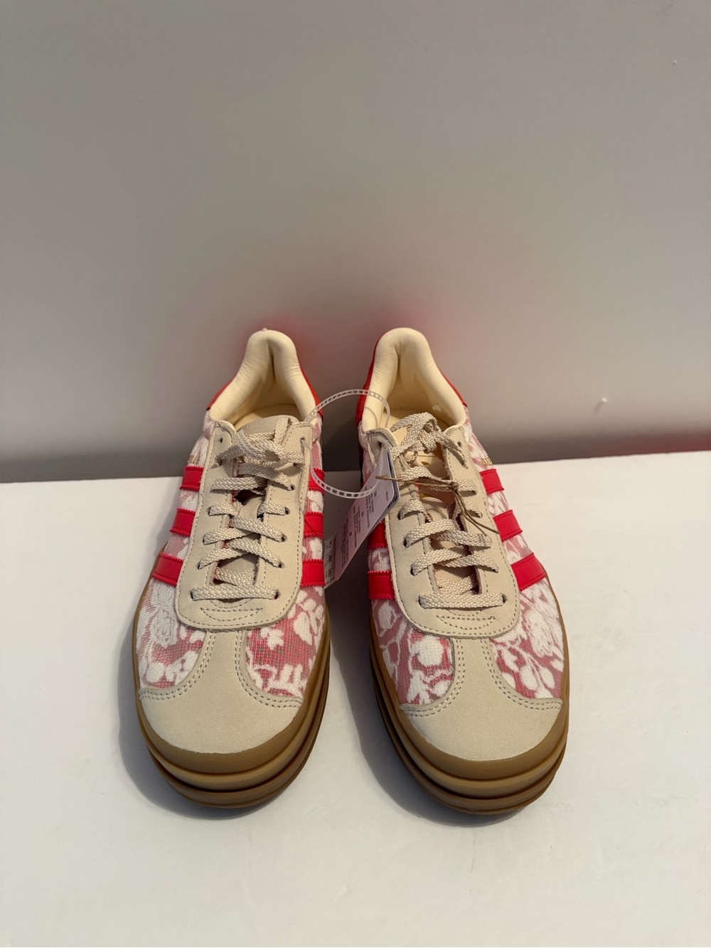 NWT Adidas Gazelle Liberty London pink Floral Platform Sneakers - Picture 3 of 9